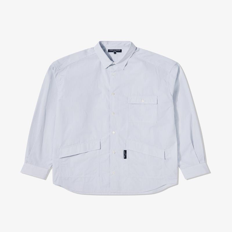 Comme des Garons Homme - Mens Pocket Shirt - (Stripe)