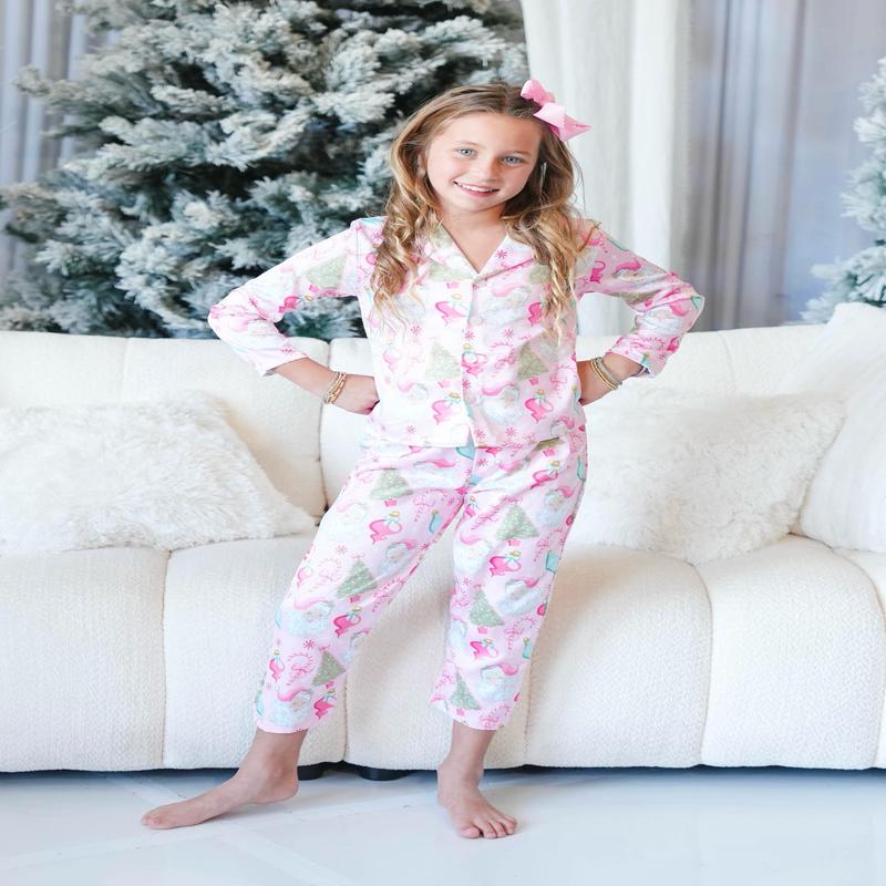 Girls' Jane Marie Christmas Silky PJ Bottom