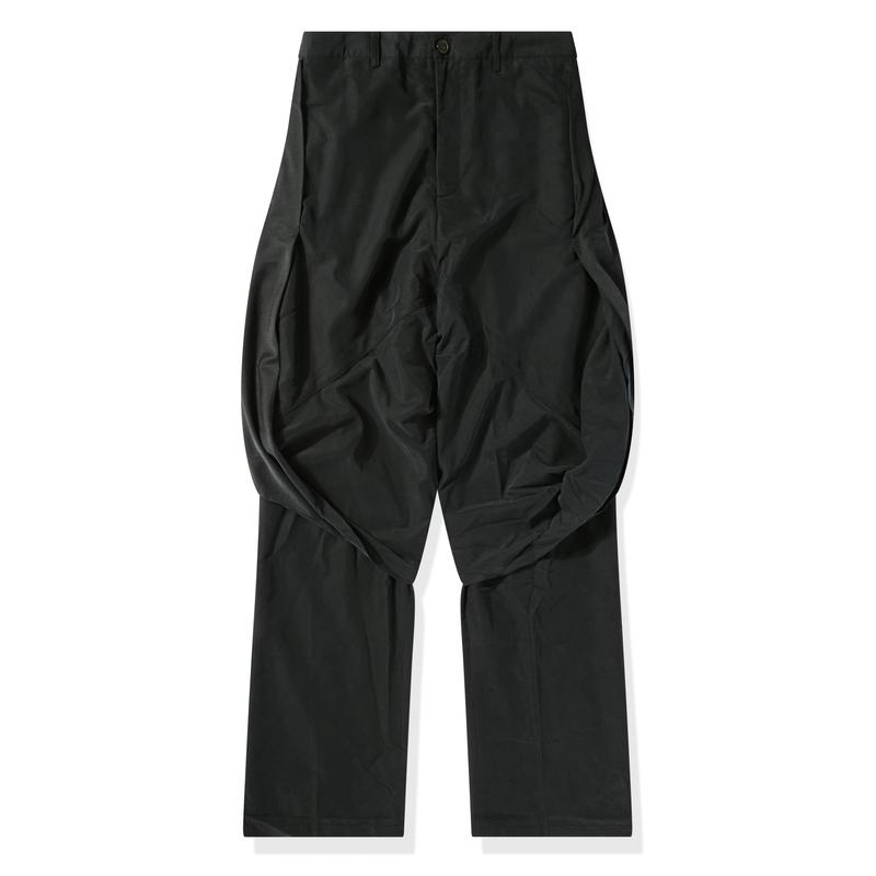 JiyongKim - Mens Layered Draped Trousers - (Black)