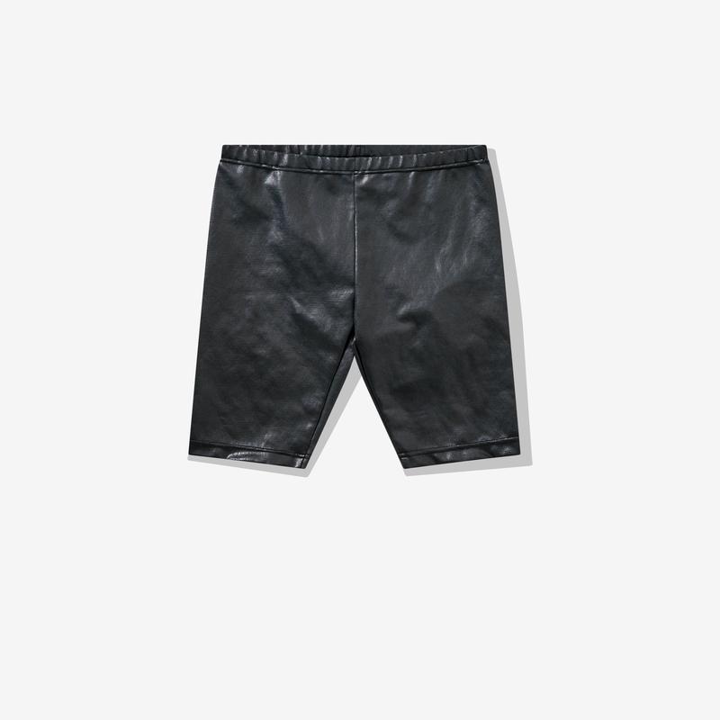 Junya Watanabe - Womens Matte Finish Cycle Shorts - (Black)