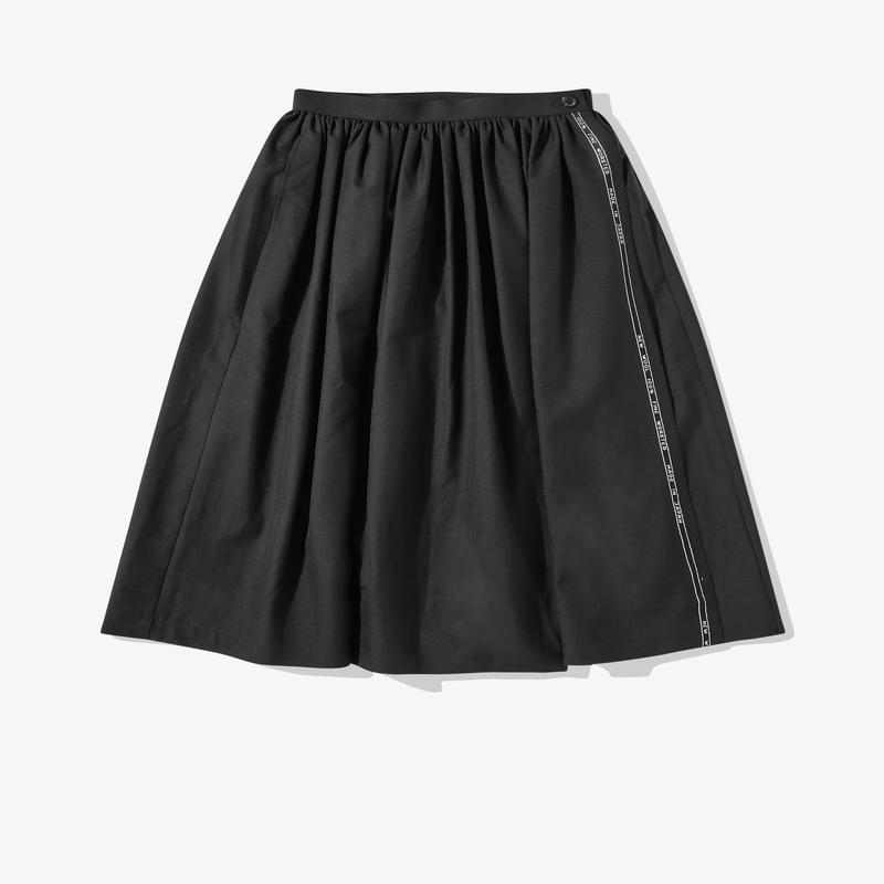 Junya Watanabe - Womens Wool Mid Length Skirt - (Black)