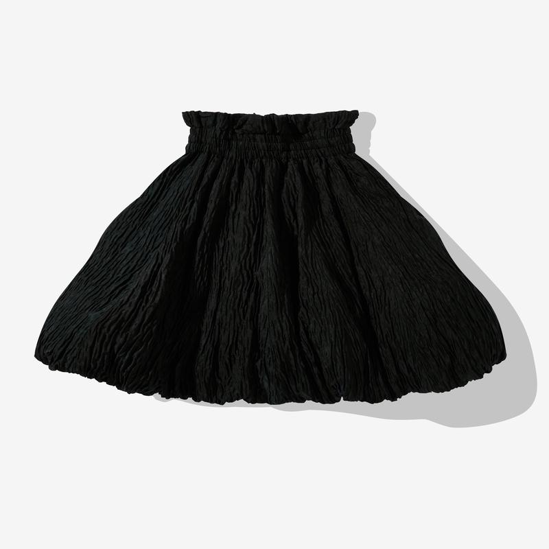 Noir Kei Ninomiya - Womens Jacquard Voluminous Hem Skirt - (Black)