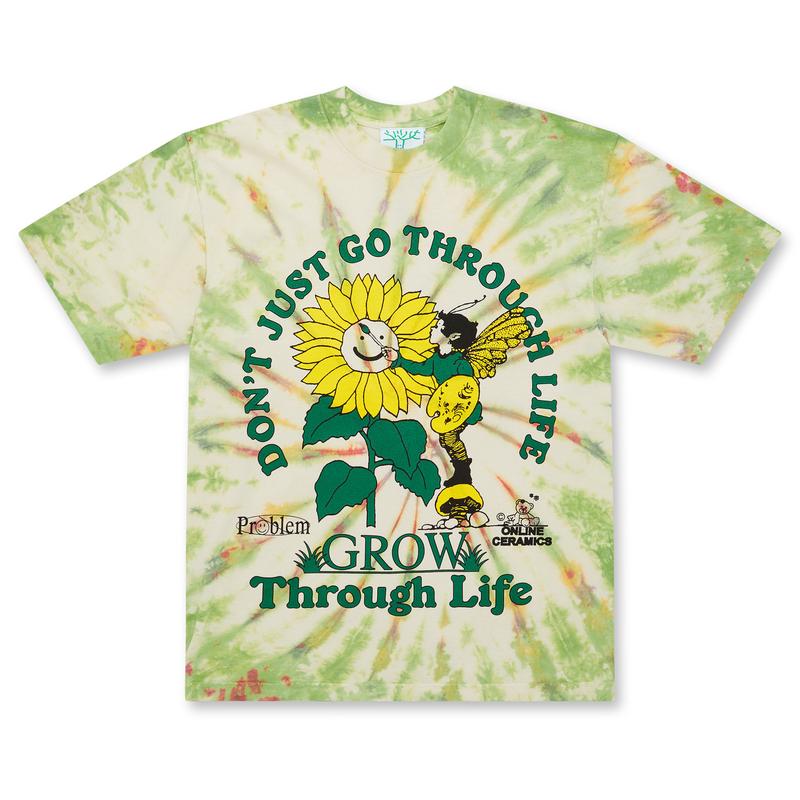 Online Ceramics - Grow Through Life Tee - (Tie-Dye)