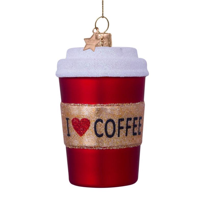 Red Coffee Cup Ornament