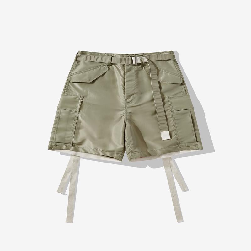 sacai - Mens Cargo Nylon Twill Shorts - (Khaki)