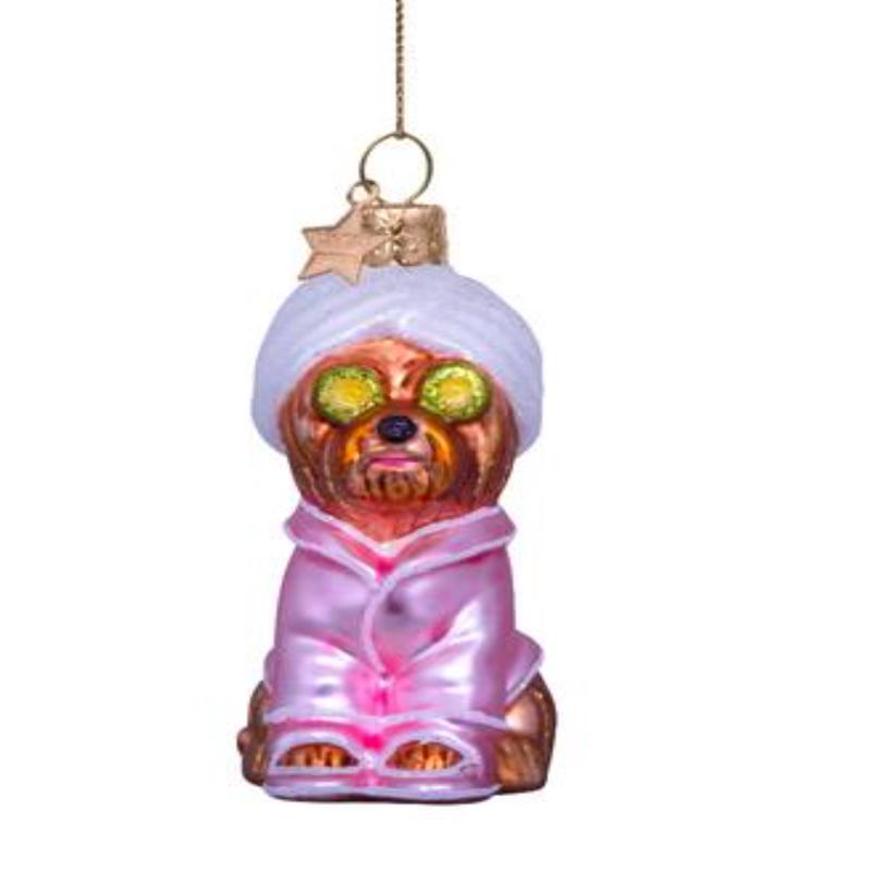 Self Care Dog Ornament