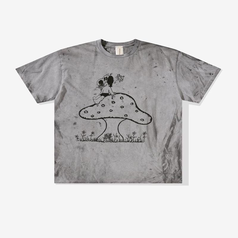 Westfall - Mens Mushroom Snoppy T-Shirt - (Dirty Charcoal)