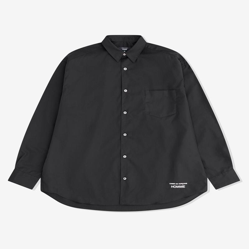 CDG Homme - Mens Cotton Broad Shirt - (Black)
