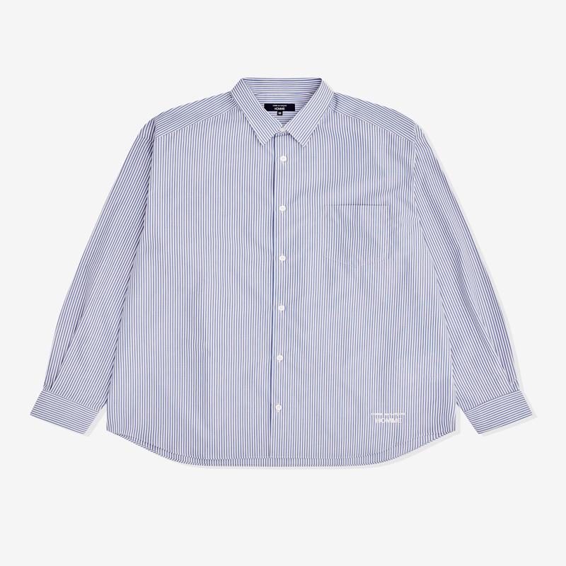 CDG Homme - Mens Cotton Stripe Shirt - (Blue)