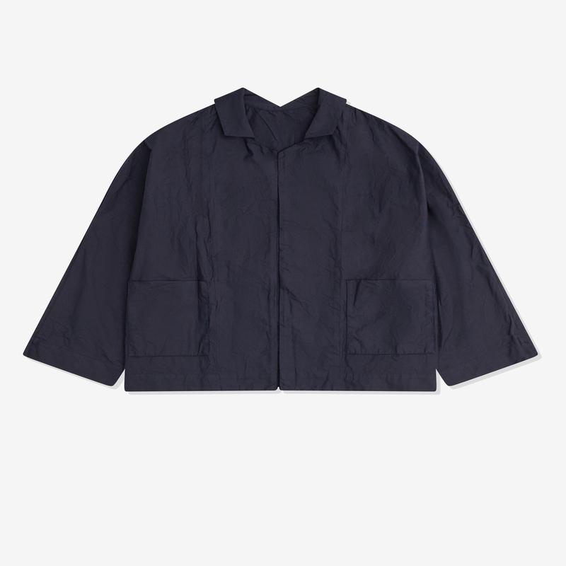 Daniela Gregis - Womens Cotton Boxy Jacket - (Navy)