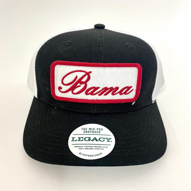 Legacy New Bama Script Trucker Hats