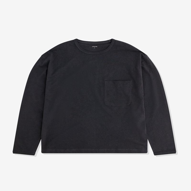 Lemaire - Mens Boxy Long Sleeve T-Shirt - (Black)