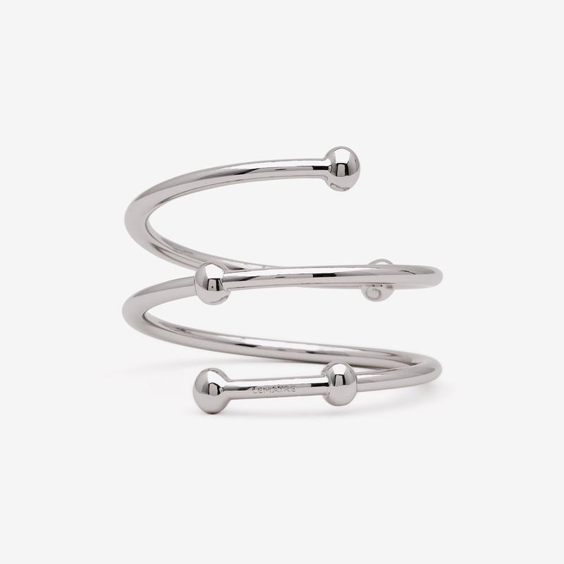 Lemaire - Womens Croissant Bag Spiral Jewelry - (Silver)