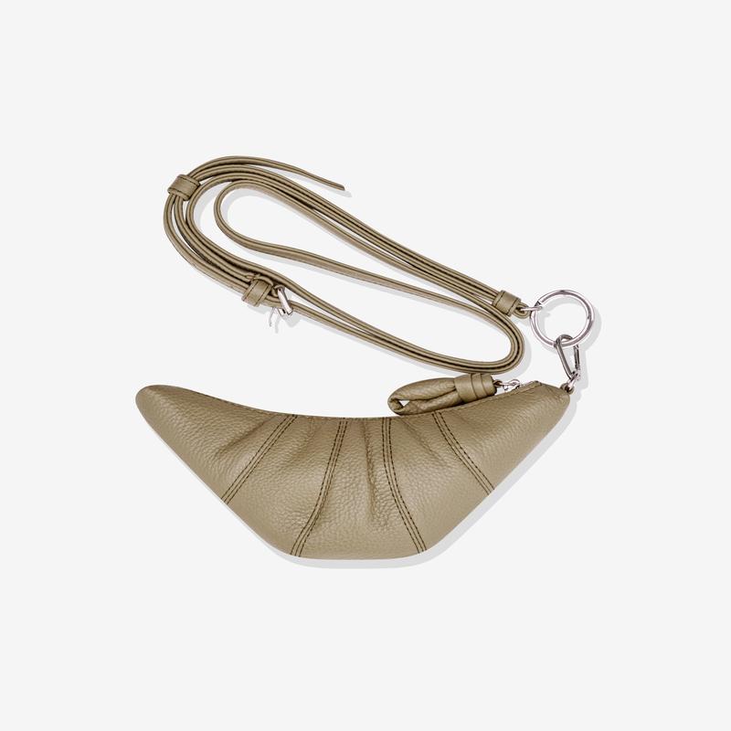 Lemaire - Womens Crossbody Croissant Coin Purse - (Beige)