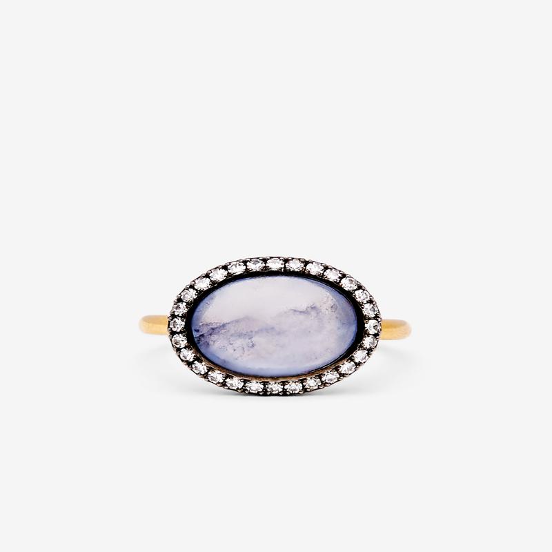 William Welstead - Womens Sri Lankan Sapphire Ring - (Yellow Gold)