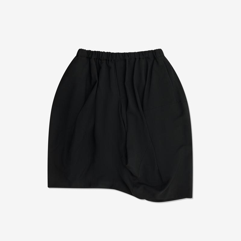 Black Comme des Garons - Asymmetric Hem Skirt - (Black)