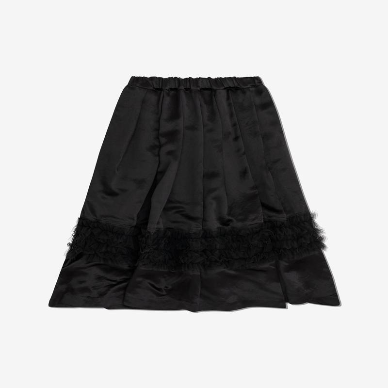 Black Comme des Garons - Cut Out Ruffle Skirt - (Black)