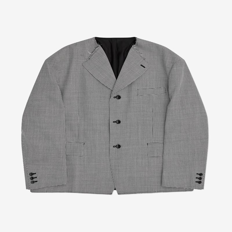 Black Comme des Garons - Herringbone Jacket - (Grey)