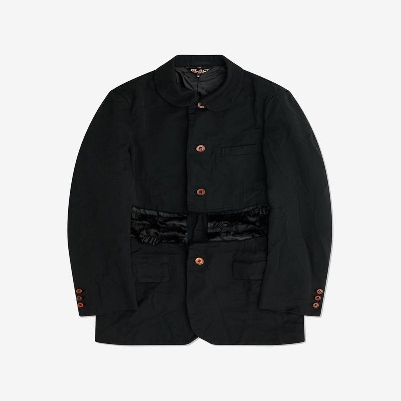 Black Comme des Garons - Long Ruffle Jacket - (Black)
