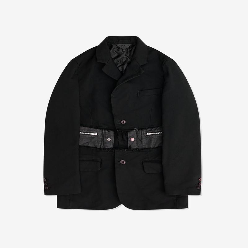 Black Comme des Garons - Long Zip Jacket - (Black)