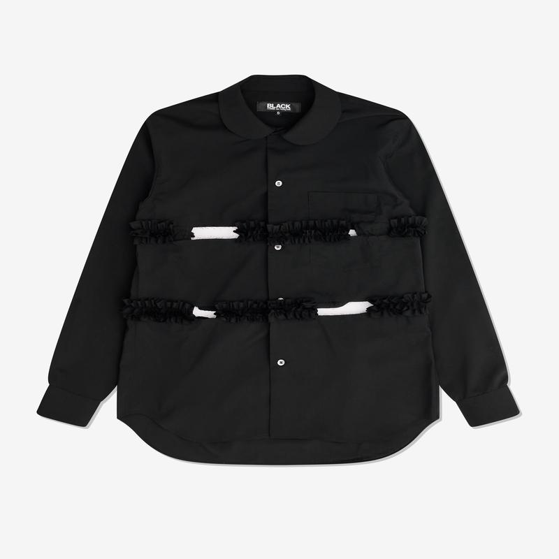 Black Comme des Garons - Ruffle Shirt - (Black)
