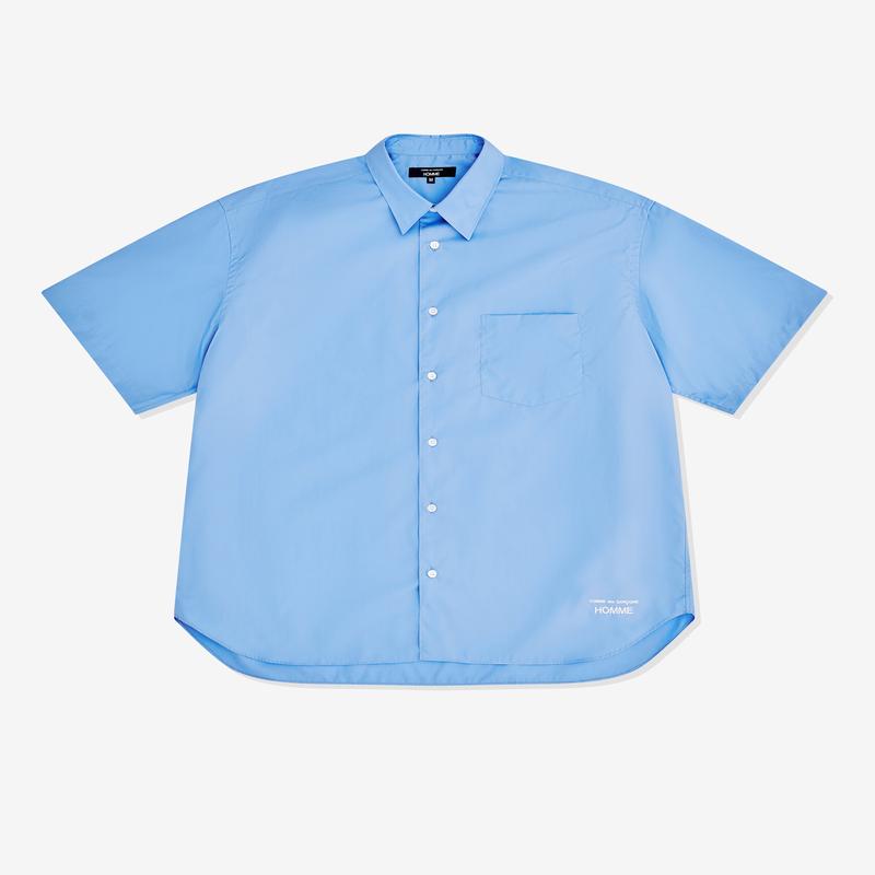 CDG Homme - Mens Short Sleeve Shirt - (Blue)