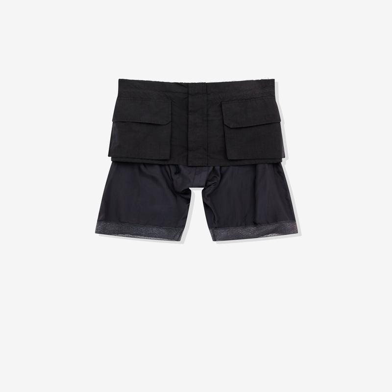 Maison Margiela - Womens Overlay Cargo Shorts - (Black)