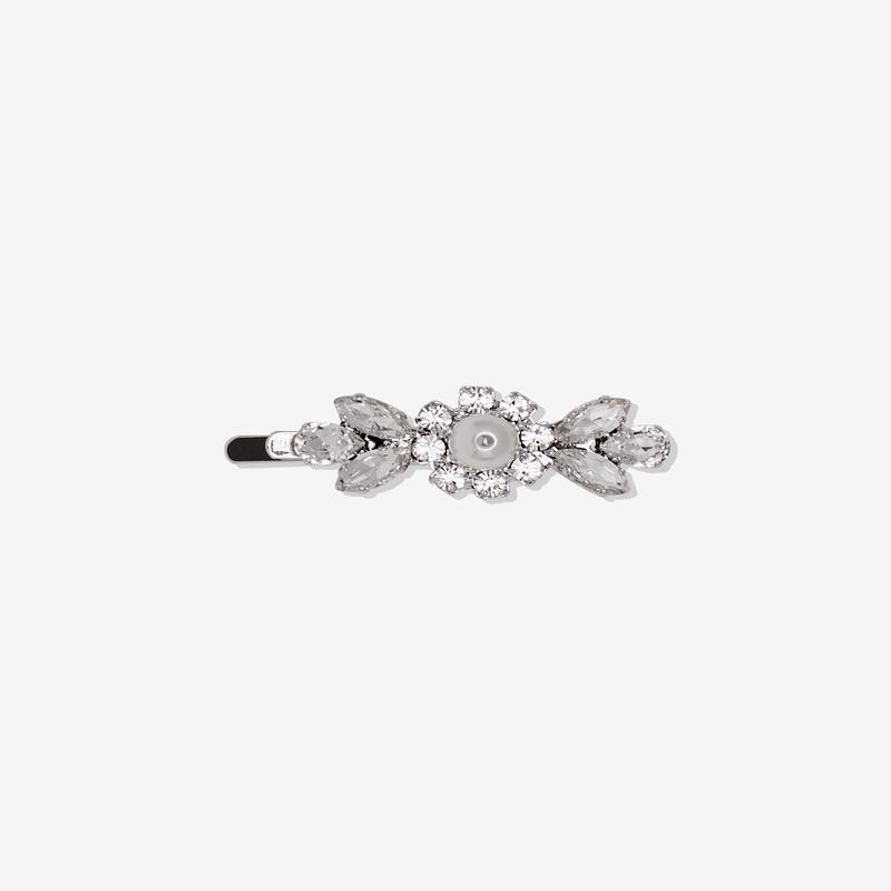 Simone Rocha - Womens Mini Daisy Floret Hair Clip - (Pearl/Crystal)