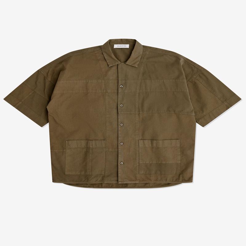 Applied Art Forms - Mens Short Sleeve Shirt Ii - (Dusty Olive)