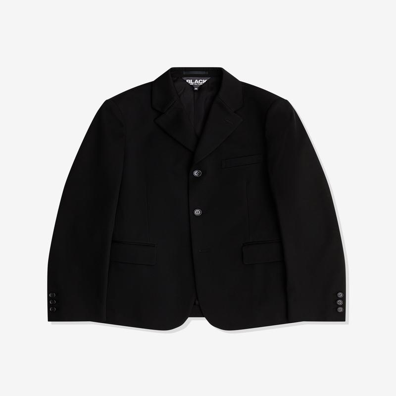 Black Comme des Garons - Reversible Frilled Jacket - (Black)