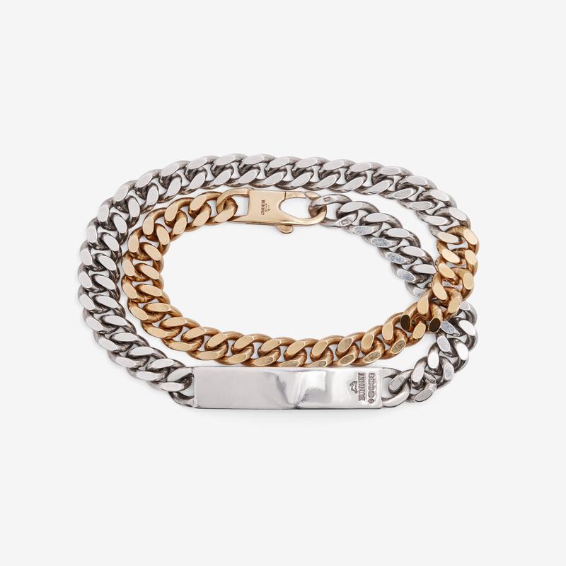 Bunney - Double Tour Id Chain Gold - (Silver/Yellow Gold)