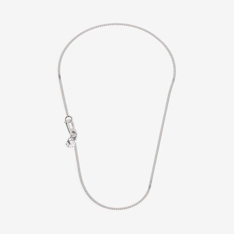 Bunney - M Hook With Padlock Necklace - (Silver)