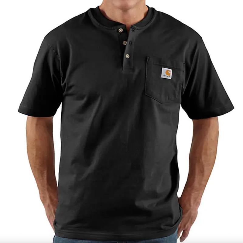 Carhartt K84 Big/Tall Short Sleeve Pocket Henley Shirt