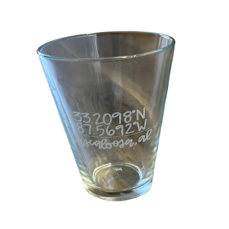 Coordinate Pint Glass