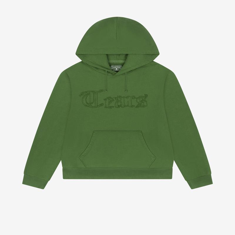 Denim Tears - Mens Tears Cut Out Hoodie - (Cactus)