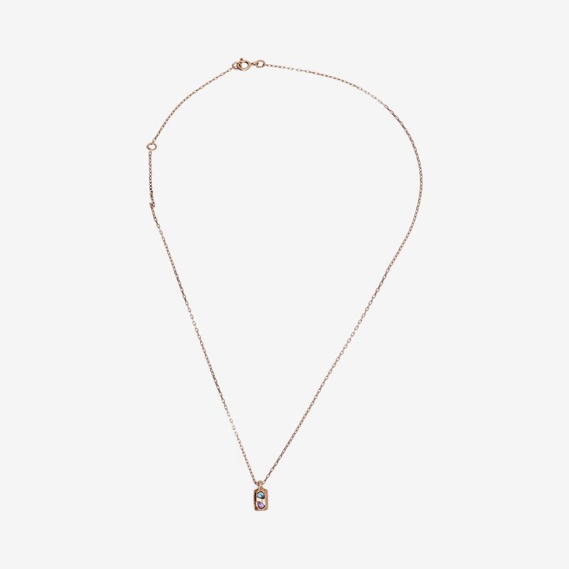Fraser Hamilton - Women's 2 Gem Necklace - (Yellow Gold)