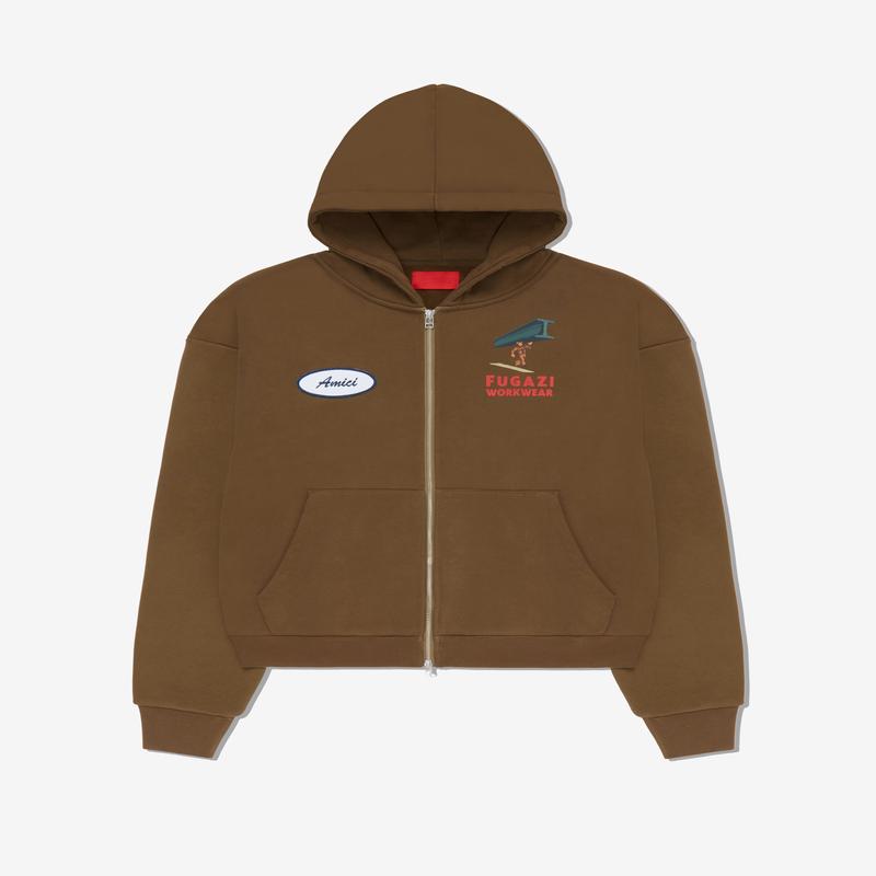 Fugazi - Mens Beam Hoodie - (Brown)