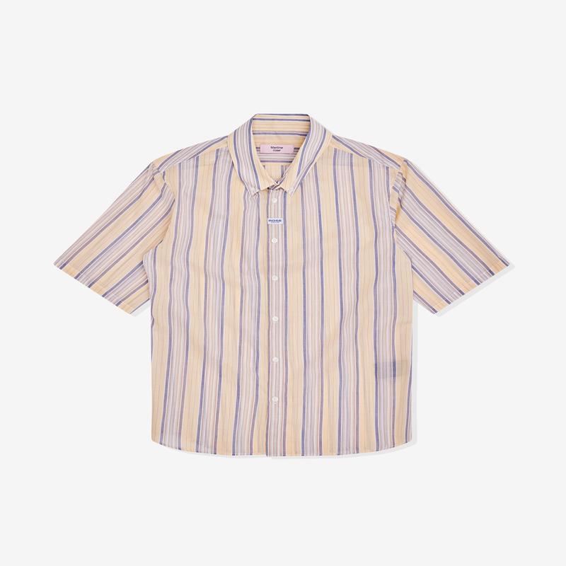 Martine Rose - Mens S/S Casual Shirt - (Yellow/Blue)
