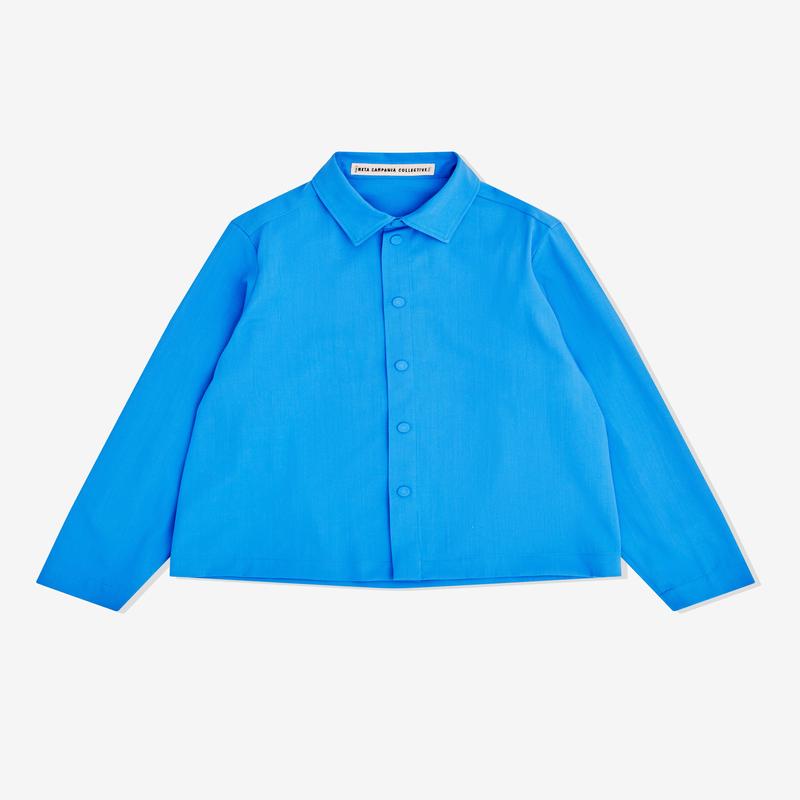 Meta Campania Collective - Mens Alton Classic Boxy Shirt - (Meta Blue)