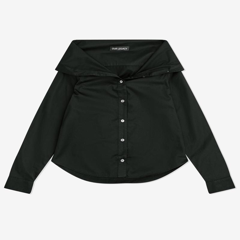Our Legacy - Womens Kaonashi Shirt - (Black Satin)