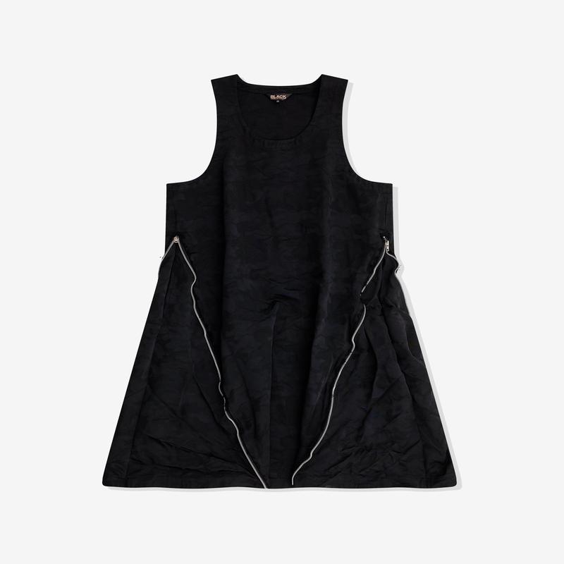 Black Comme des Garons - Camouflage Jacquard Zip Dress - (Black)