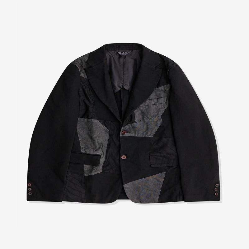 Black Comme des Garons - Multi Fabric Patchwork Jacket - (Black)