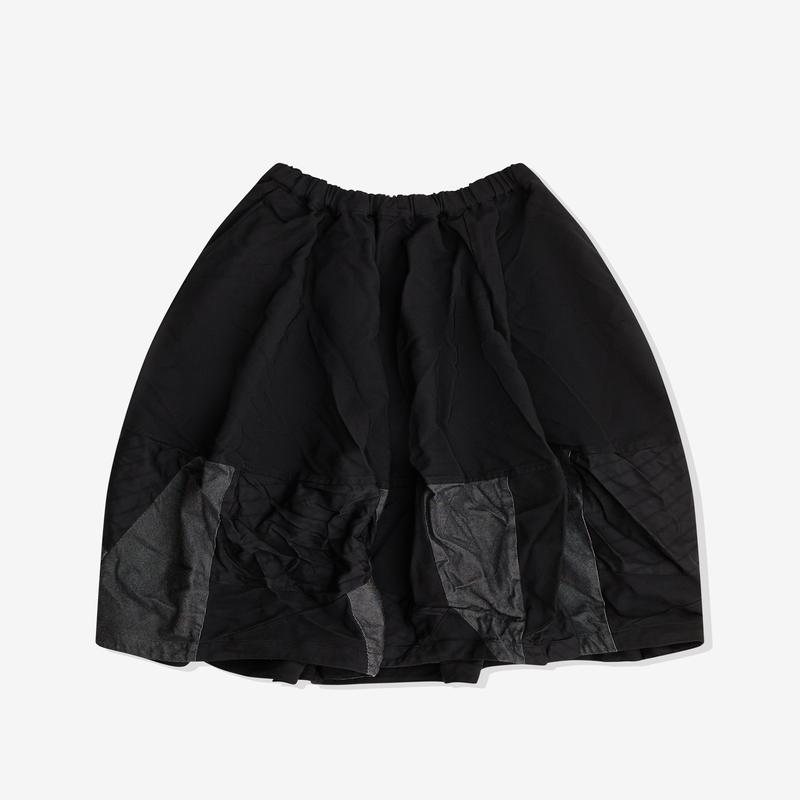 Black Comme des Garons - Multi Fabric Patchwork Skirt - (Black)