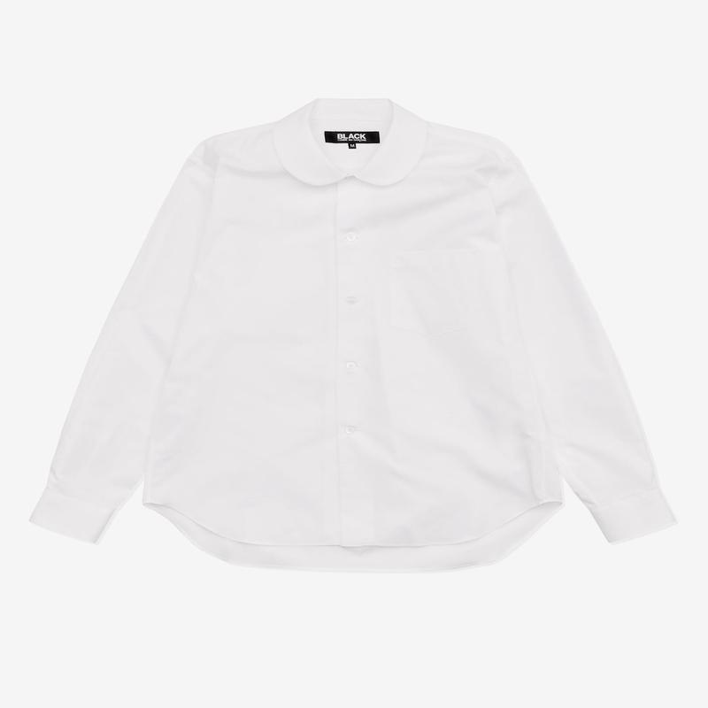 Black Comme des Garons - Peter Pan Collar Shirt - (White)