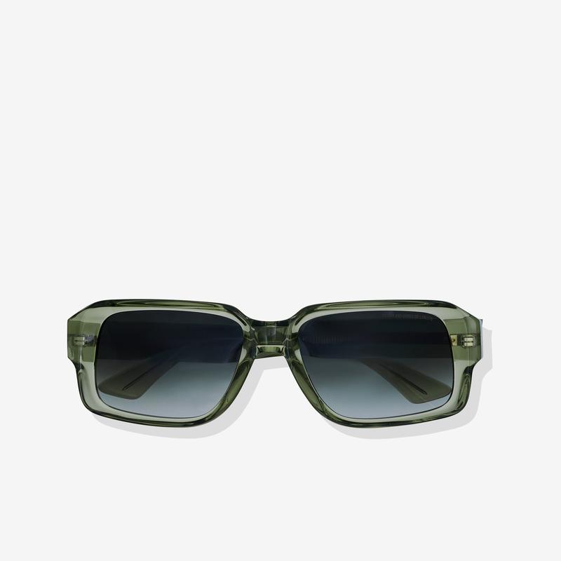 Cutler & Gross - 1388 Square Sunglasses - (Crystal Green)