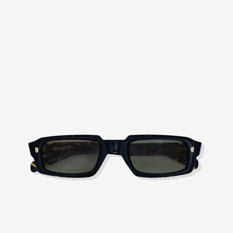 Cutler & Gross - 9495 Rectangle Sunglasses - (Black On Havana)