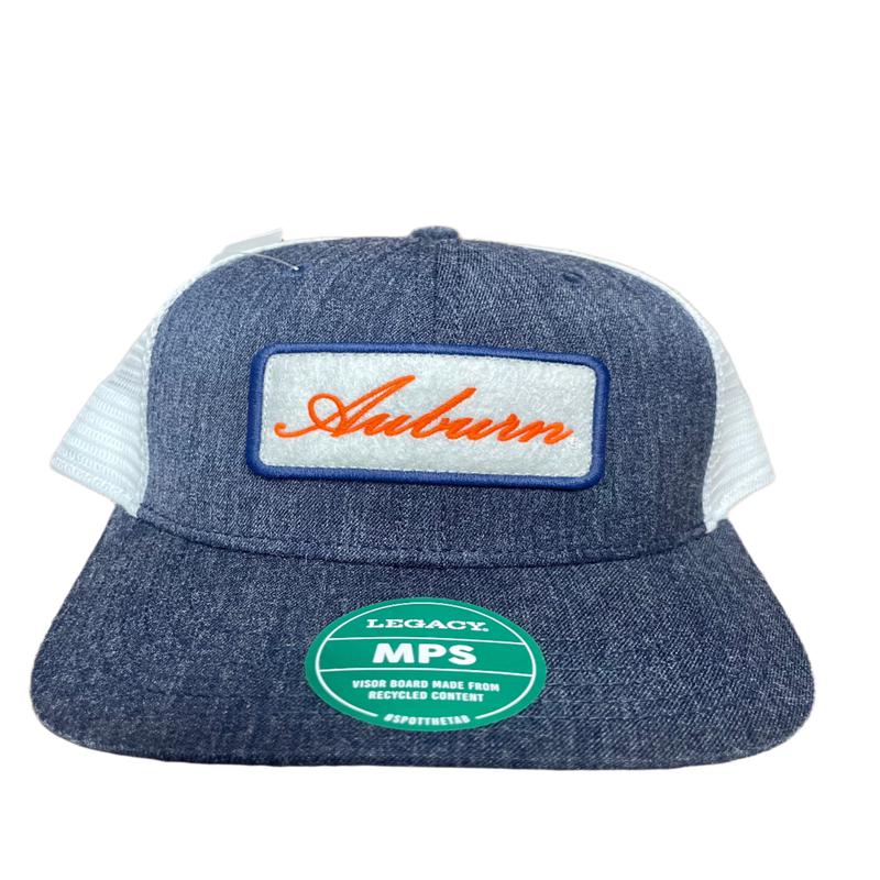 Legacy Auburn Script Patch Hats