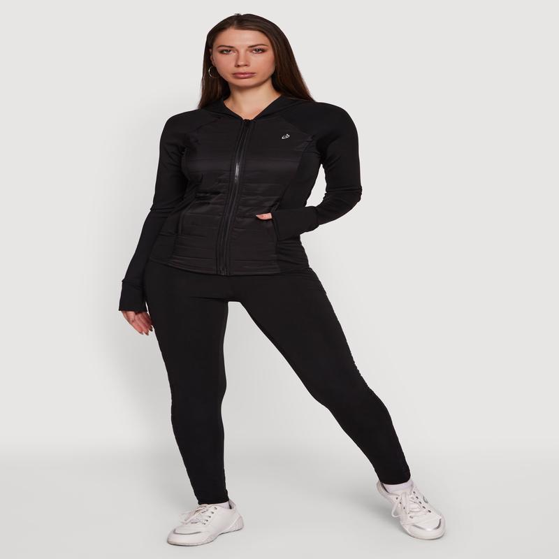Quilted Side Pull On Leggings
