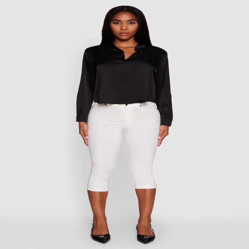 Satin Long Sleeve Shirt