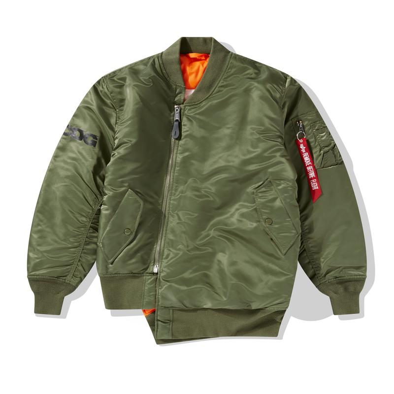 CDG - Alpha Industries Reversible Bias MA-1 Jacket - (Olive)